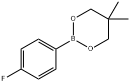 2-(4-FLUOROPHENYL)-5,5-DIMETHYL-1,3,2-DIOXABORINANE 구조식 이미지