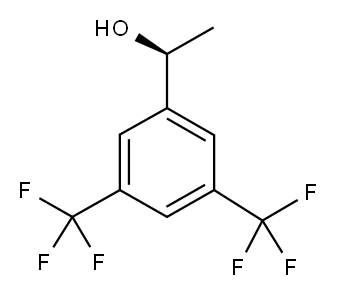 (S)-1-[3,5-Bis(trifluoromethyl)phenyl]ethanol 구조식 이미지