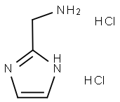 1H-이미다졸-2-일메틸아민디히드로클로라이드 구조식 이미지