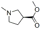3-피롤리딘카르복실산,1-메틸-,메틸에스테르,(3S)-(9CI) 구조식 이미지