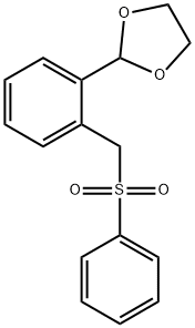 2-(1,3-DIOXOLAN-2-YL)벤질페닐설폰 구조식 이미지