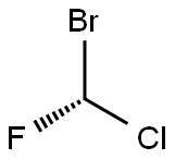 BROMOCHLOROFLUOROMETHANE 구조식 이미지