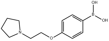 4-(2-(1-PYRROLIDINYL)ETHOXY)PHENYLBORON& 구조식 이미지