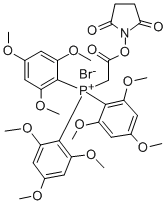 (N-Succinimidyloxycarbonylmethyl)tris(2,4,6-trimethoxyphenyl)phosphonium bromide 구조식 이미지