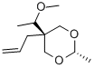 5β-Allyl-5α-(1-methoxyethyl)-2β-methyl-1,3-dioxane Structure