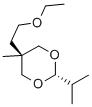 5α-(2-Ethoxyethyl)-2β-isopropyl-5β-methyl-1,3-dioxane 구조식 이미지