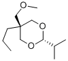 2β-이소프로필-5α-(메톡시메틸)-5β-프로필-1,3-디옥산 구조식 이미지