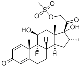 dexamethasone 21-methanesulfonate Structure