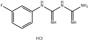 1-(3-FLUOROPHENYL)BIGUANIDE HYDROCHLORIDE Structure