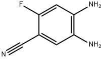 4,5-DiaMino-2-fluorobenzonitrile Structure