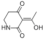 2,4-Piperidinedione, 3-(1-hydroxyethylidene)- (9CI) Structure