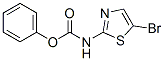 Carbamic  acid,  N-(5-bromo-2-thiazolyl)-,  phenyl  ester Structure