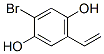 1,4-벤젠디올,2-브로모-5-에테닐-(9CI) 구조식 이미지