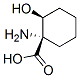 Cyclohexanecarboxylic acid, 1-amino-2-hydroxy-, (1S,2S)- (9CI) Structure