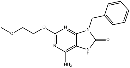 6-aMino-9-benzyl-2-(2-Methoxyethoxy)-9H-purin-8-ol 구조식 이미지