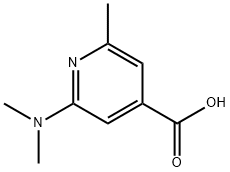 2-(Dimethylamino)-6-methyl-4-pyridinecarboxylicacid Structure