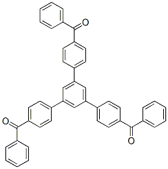 1,3,5-트리스(4-벤조일페닐)벤젠 구조식 이미지