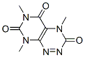 4,8-Dihydro-4,6,8-trimethylpyrimido[5,4-e]-1,2,4-triazine-3,5,7(6H)-trione 구조식 이미지