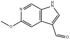 5-메톡시-1H-피롤로[2,3-c]피리딘-3-카브알데히드 구조식 이미지