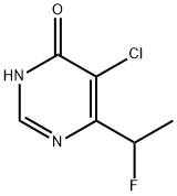 5-CHLORO-6-(1-FLUOROETHYL)-4(1H)-PYRIMIDINONE Structure