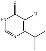 5-CHLORO-6-(1-FLUOROETHYL)-4(1H)-PYRIMIDINONE 구조식 이미지