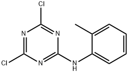 4,6-디클로로-N-(2-메틸페닐)-1,3,5-트리아진-2-아민 구조식 이미지