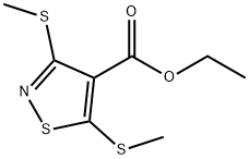 3,5-비스(메틸티오)-4-이소티아졸카르복실산에틸에스테르 구조식 이미지