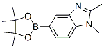 1H-Benzimidazole, 1,2-dimethyl-5-(4,4,5,5-tetramethyl-1,3,2-dioxaborolan-2-yl)- Structure