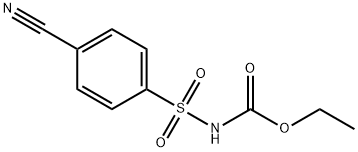 [(4-CYANOPHENYL)SULFONYL]-CARBAMIC ACID ETHYL ESTER Structure