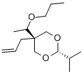 5β-Allyl-2β-isopropyl-5α-(1-propoxyethyl)-1,3-dioxane 구조식 이미지