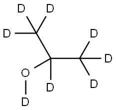 2-PROPANOL-D8 구조식 이미지