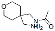 Acetamide,  N-[[4-(aminomethyl)tetrahydro-2H-pyran-4-yl]methyl]- Structure