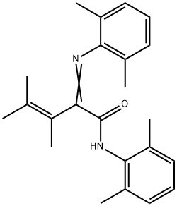 3,4-Dimethyl-N-(2,6-dimethylphenyl)-2-(2,6-xylylimino)-3-pentenamide Structure