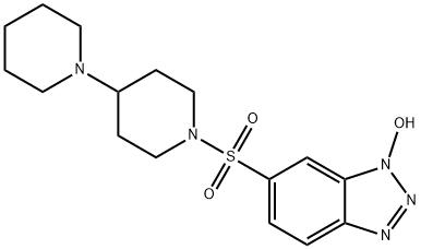 6-([1,4']BIPIPERIDINYL-1'-SULFONYL)-BENZOTRIAZOL-1-OL Structure