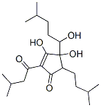 3,4-dihydroxy-4-(1-hydroxy-4-methylpentyl)-5-(3-methylbutyl)-2-(3-methyl-1-oxobutyl)cyclopent-2-en-1-one  구조식 이미지