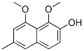 1,8-디메톡시-6-메틸-2-나프탈레놀 구조식 이미지