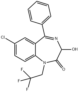 3-hydroxyhalazepam Structure