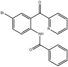 2-(2-BENZAMIDO-5-BROMOBENZOYL)PYRIDINE Structure