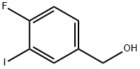 (4-Fluoro-3-iodophenyl)methanol 구조식 이미지