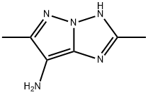 3H-Pyrazolo[1,5-b][1,2,4]triazol-7-amine,  2,6-dimethyl- Structure