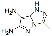 1H-Pyrazolo[5,1-c]-1,2,4-triazole-6,7-diamine,  3-methyl- Structure