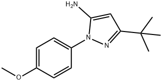 5-TERT-BUTYL-2-(4-METHOXY-PHENYL)-2H-PYRAZOL-3-YLAMINE Structure