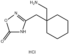 3-{[2-(AMINOMETHYL)CYCLOHEXYL]METHYL}-1,2,4-OXADIAZOL-5(4H)-ONE HYDROCHLORIDE Structure