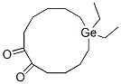 1,1-Diethylgermacyclododecane-6,7-dione Structure