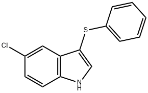 5-클로로-3-(페닐티오)-인돌 구조식 이미지