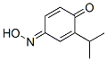 p-Benzoquinone, 2-isopropyl-, 4-oxime, (E)- (8CI) Structure