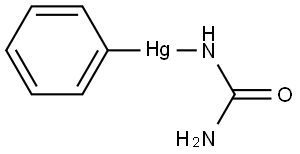 (phenylmercurio)urea  Structure