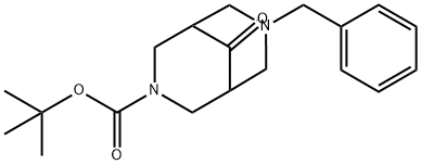 7-BENZYL-3-BOC-3,7-DIAZABICYCLO[3.3.1]NONAN-9-ONE Structure