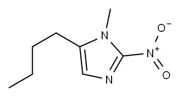 5-Butyl-1-methyl-2-nitro-1H-imidazole 구조식 이미지