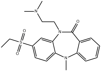 10-[2-(Dimethylamino)ethyl]-8-(ethylsulfonyl)-5,10-dihydro-5-methyl-11H-dibenzo[b,e][1,4]diazepin-11-one Structure